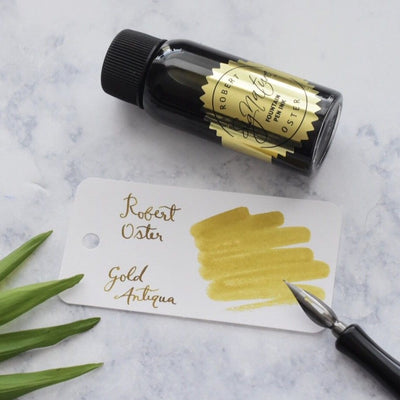 Robert Oster Gold Antiqua Golden Yellow 50ml Ink Bottle-Robert Oster-Truphae