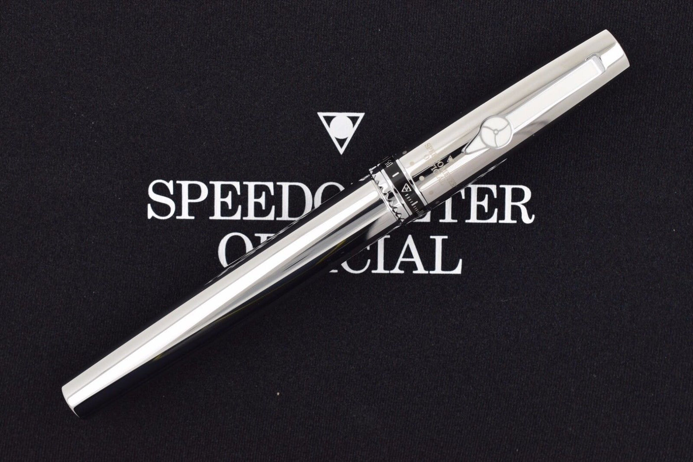 Speedometer Official Silver Steel with Black & Green Spare Ring Fountain Pen-Speedometer Official-Truphae