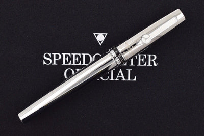 Speedometer Official Silver Steel with Black & Green Spare Ring Fountain Pen-Speedometer Official-Truphae