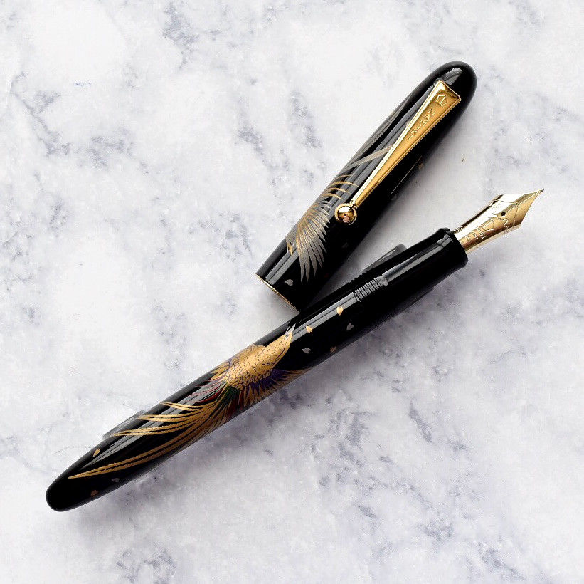 Namiki Nippon Art Golden Pheasant Maki-e Fountain Pen 14k Gold Nib-Pilot-Truphae