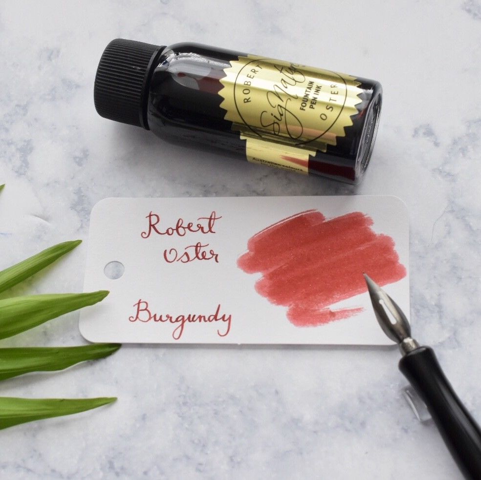 Robert Oster Burgundy Red 50ml Ink Bottle-Robert Oster-Truphae