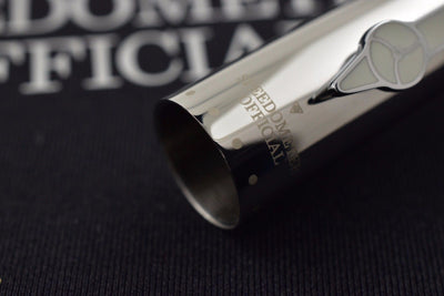 Speedometer Official Silver Steel with Black & White Spare Ring Fountain Pen-Speedometer Official-Truphae