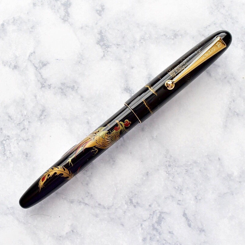 Namiki Nippon Art Chinese Golden Phoenix Maki-e Fountain Pen 14k Gold Nib-Pilot-Truphae