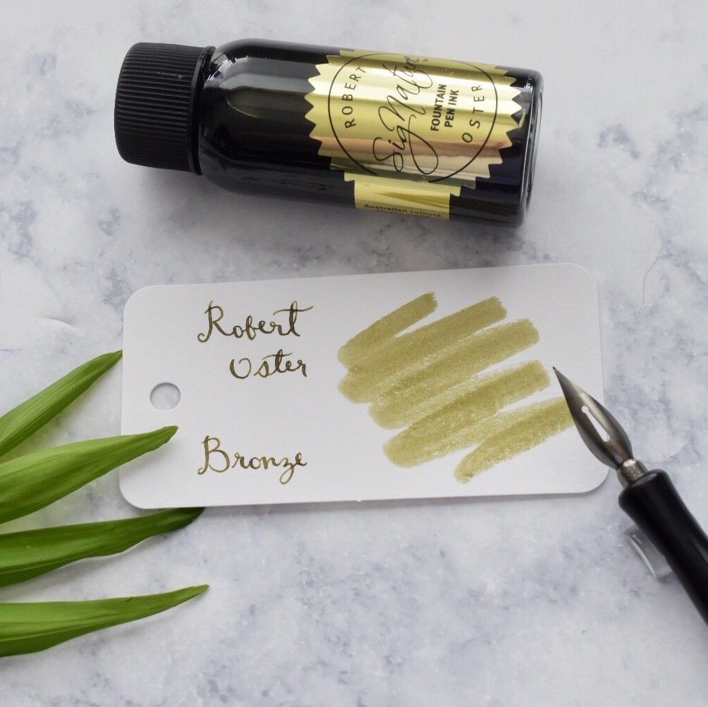 Robert Oster Bronze Golden Colored 50ml Ink Bottle-Robert Oster-Truphae