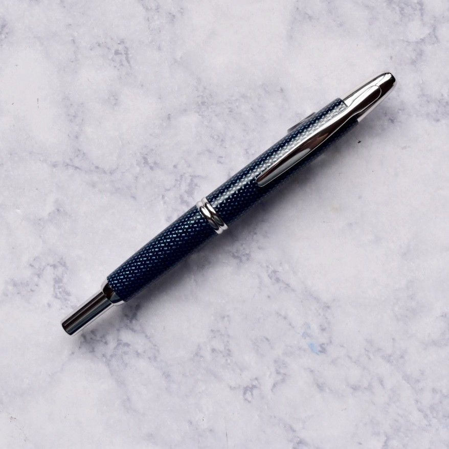 Pilot Vanishing Point Blue Carbonesque Fountain Pen