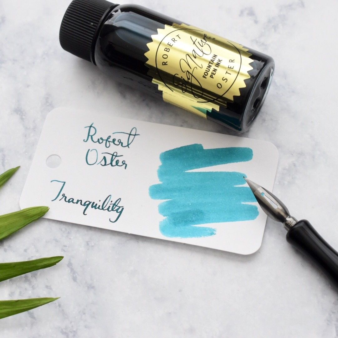 Robert Oster Tranquility Turquoise Blue 50ml Ink Bottle-Robert Oster-Truphae