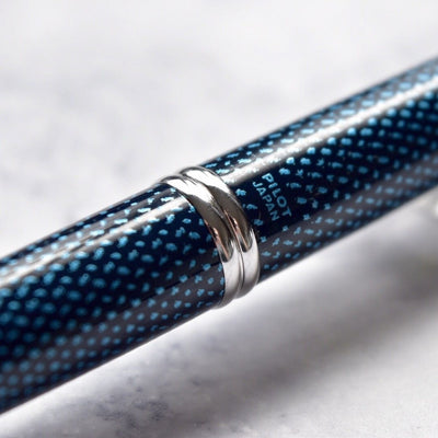 Pilot Namiki Vanishing Point Blue Carbonesque Carbon Fiber Fountain Pen Gold Nib-Pilot-Truphae