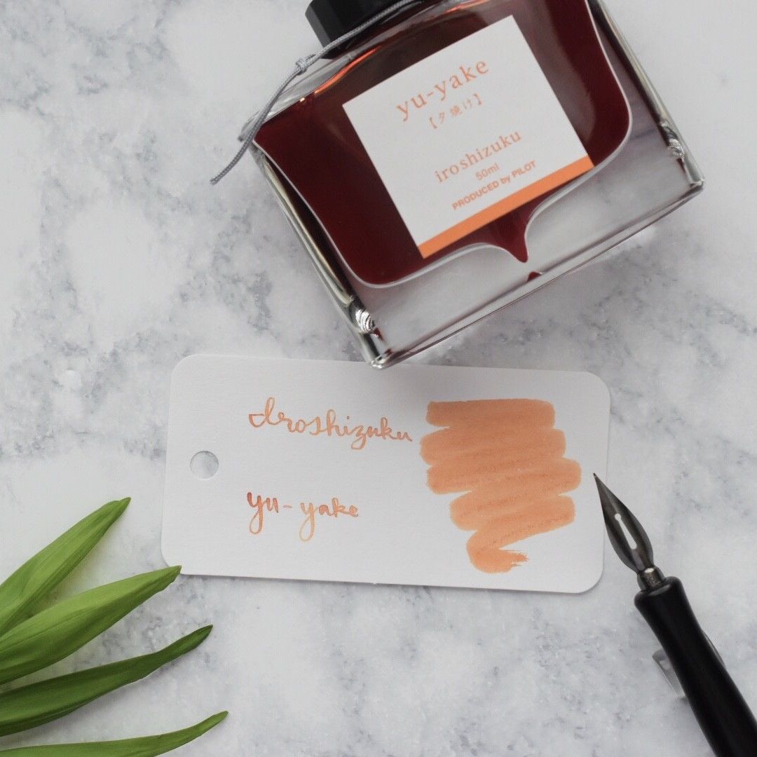 Pilot Iroshizuku Yu-Yake Burnt Orange Sunset 50ml Ink Bottle-Pilot-Truphae