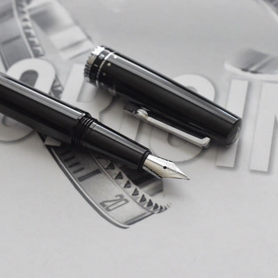 Speedometer Official Black Steel Metal Black & Yellow Spare Ring Fountain Pen-Speedometer Official-Truphae