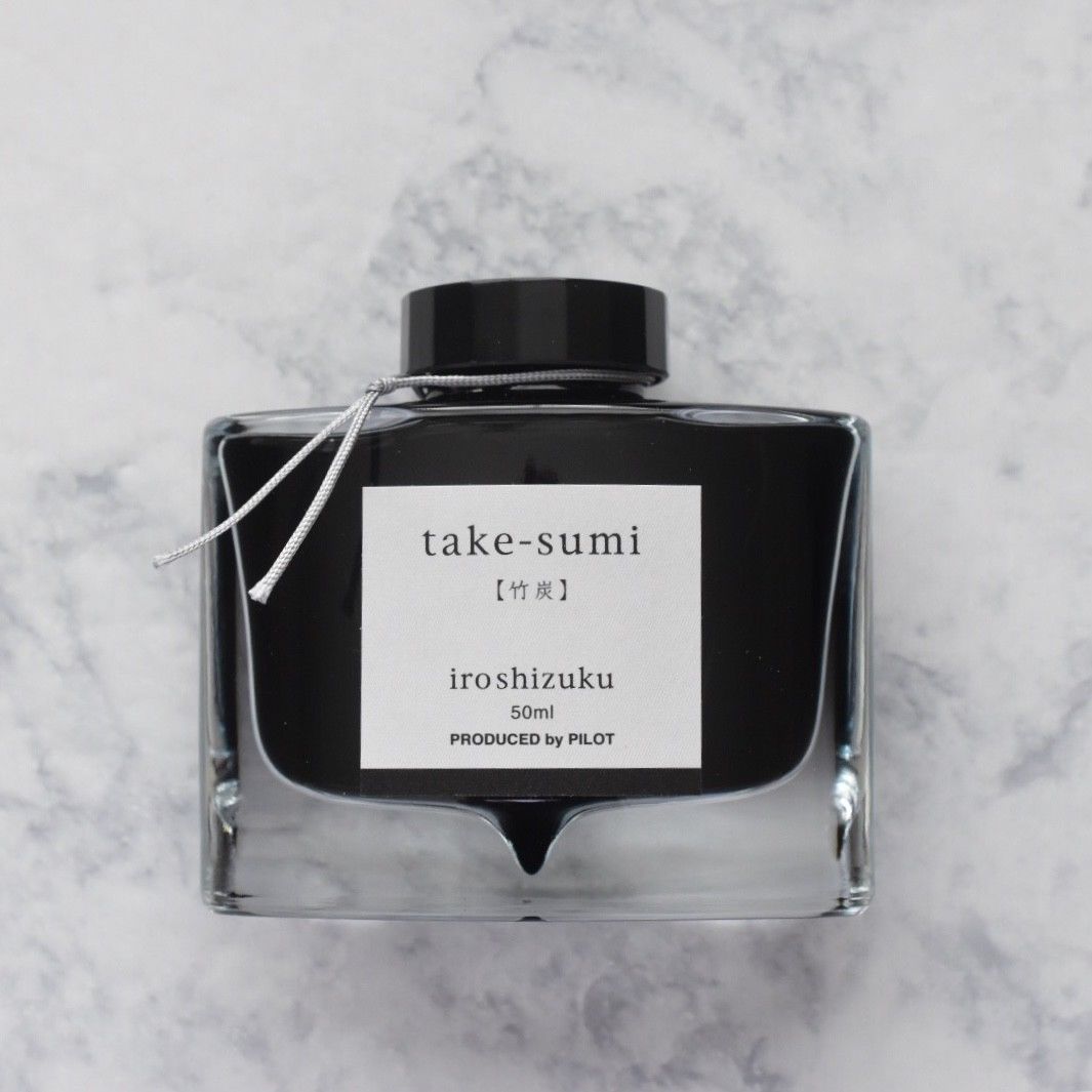 Pilot Iroshizuku Take-Sumi Bamboo Charcoal Black 50ml Ink Bottle-Pilot-Truphae