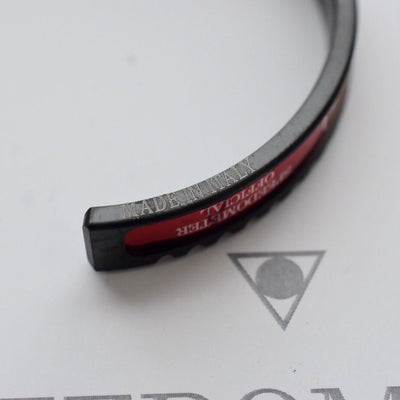 Speedometer Official Black Steel with Blue & Red Insert Bangle Bracelet-Speedometer Official-Truphae