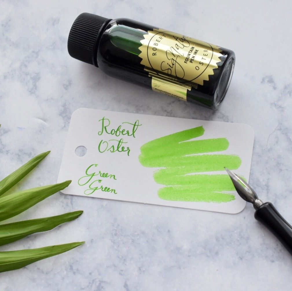 Robert Oster Bright Green Green 50ml Ink Bottle-Robert Oster-Truphae