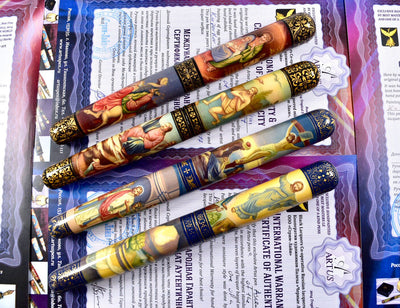 Artus Russian Miniature Art One of a Kind "The Life of Christ" Fountain Pen Set-Artus-Truphae