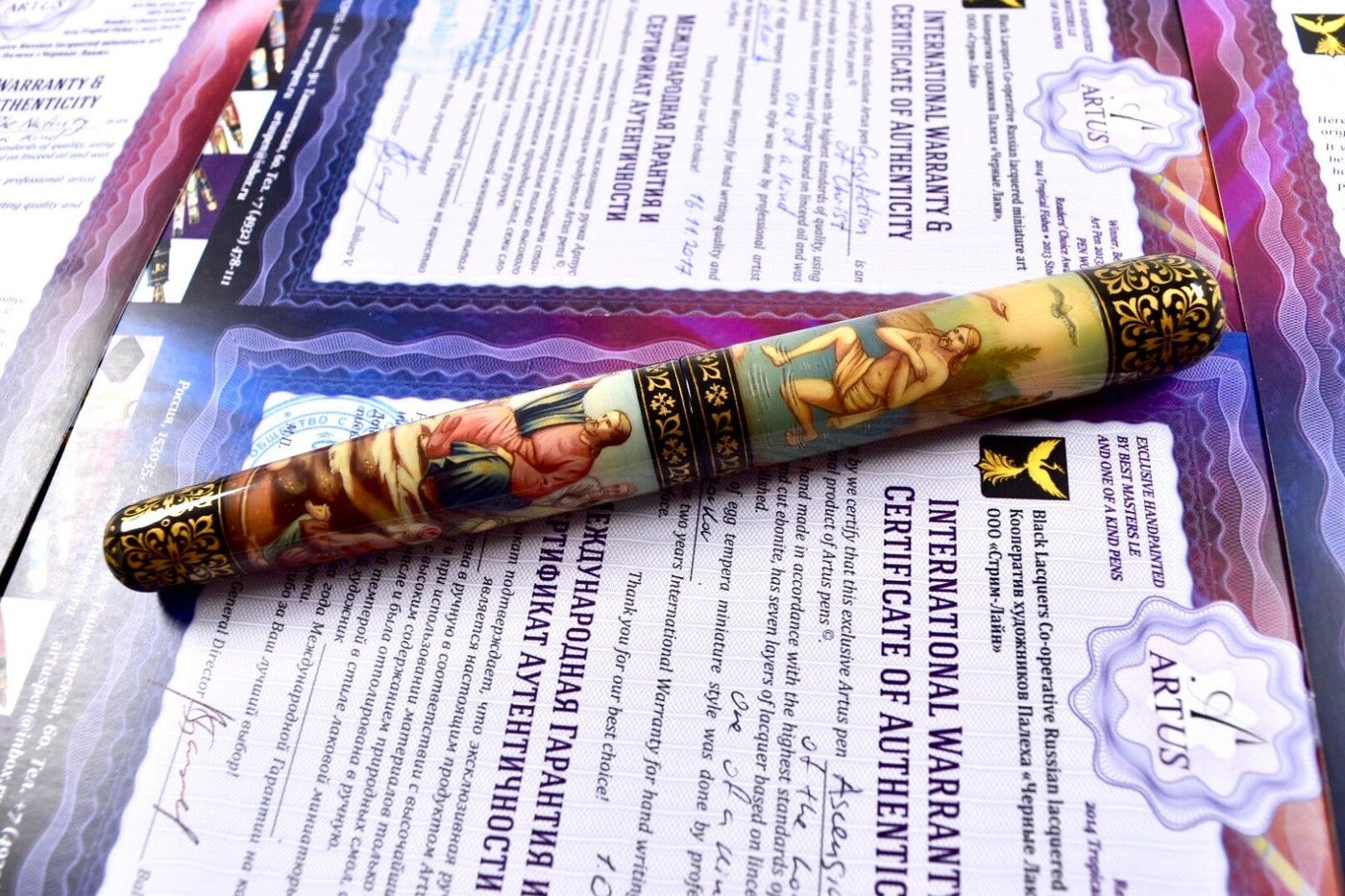 Artus Russian Miniature Art One of a Kind "The Life of Christ" Fountain Pen Set-Artus-Truphae