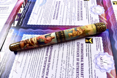 Artus Russian Miniature Art One of a Kind "The Life of Christ" Fountain Pen Set-Artus-Truphae