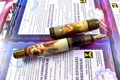 Artus Russian Miniature Art One of a Kind "The Life of Christ" Fountain Pen Set-Artus-Truphae
