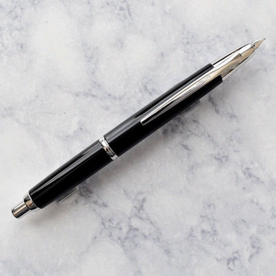 Pilot Namiki Vanishing Point Decimo Black & Rhodium Fountain Pen 18k Gold Nib-Pilot-Truphae