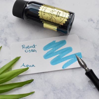 Robert Oster Aqua Turquoise Blue 50ml Ink Bottle-Robert Oster-Truphae