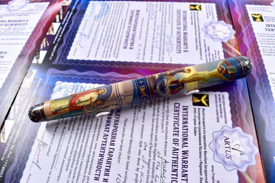Artus Russian Miniature Art One of a Kind "The Life of Christ" Fountain Pen Set-Artus-Truphae