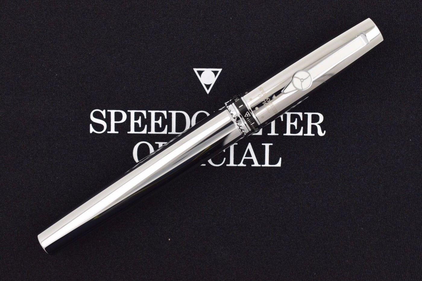 Speedometer Official Silver Steel with Black & Yellow Spare Ring Rollerball Pen-Speedometer Official-Truphae