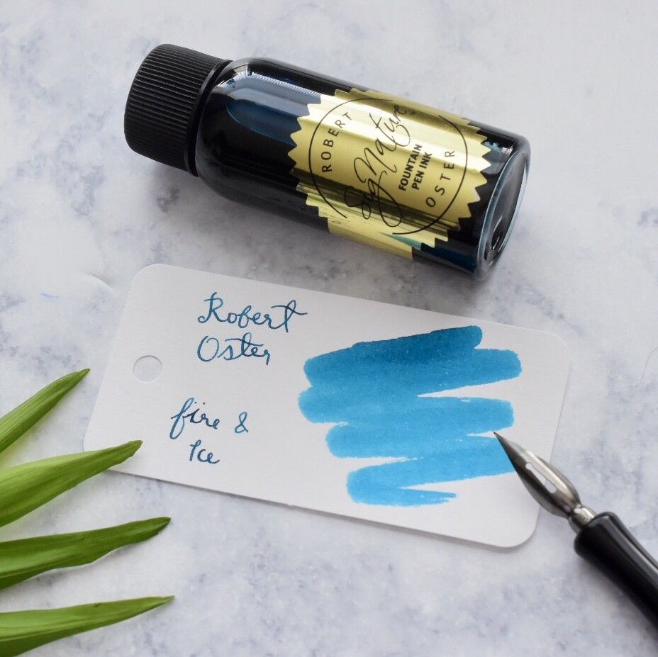Robert Oster Fire and Ice Turquoise Blue 50ml Ink Bottle-Robert Oster-Truphae