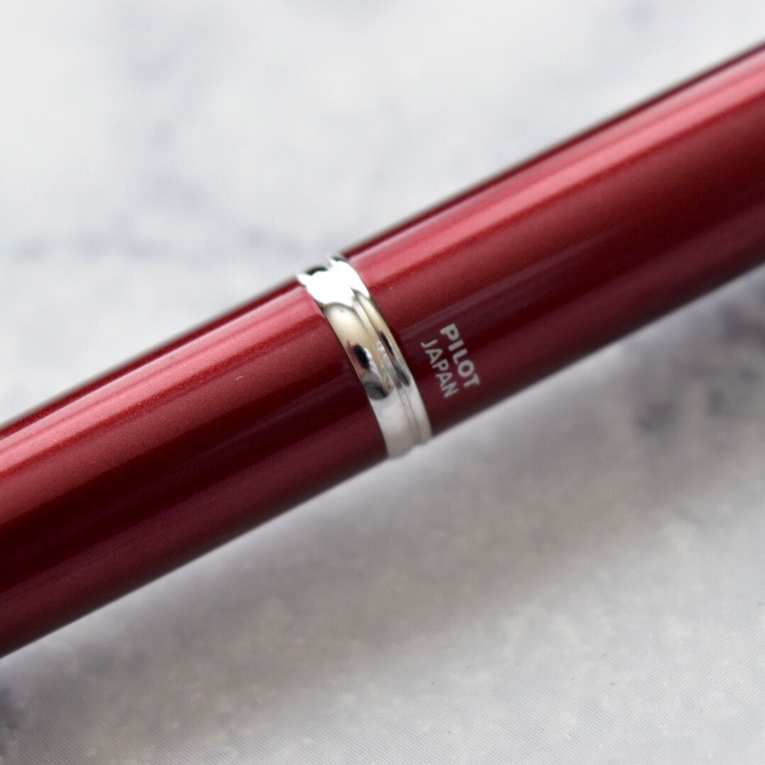 Pilot Namiki Vanishing Point Decimo Burgundy & Rhodium Fountain Pen 18k Gold Nib-Pilot-Truphae