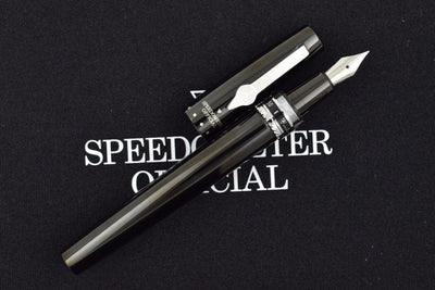 Speedometer Official Black Steel Metal Black & Yellow Spare Ring Fountain Pen-Speedometer Official-Truphae