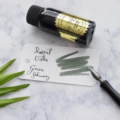 Robert Oster Grun Schwarz Grey Green 50ml Ink Bottle-Robert Oster-Truphae