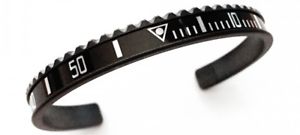 Speedometer Official Black Steel with Black Insert Bangle Bracelet-Speedometer Official-Truphae